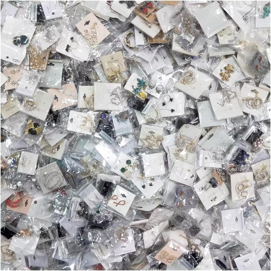 CcacHe Mystery Box Including 20 Pcs Differernt Style Pairs of Earrings Rings Bracelets or Necklaces, Magic Surprise Jewelry Gifts Meh