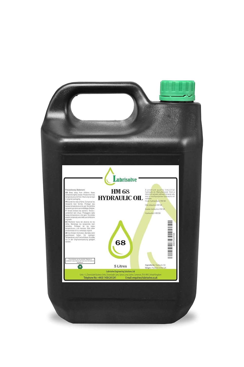 Lubrisolve HM 68 Hydraulic Oil 5 litres