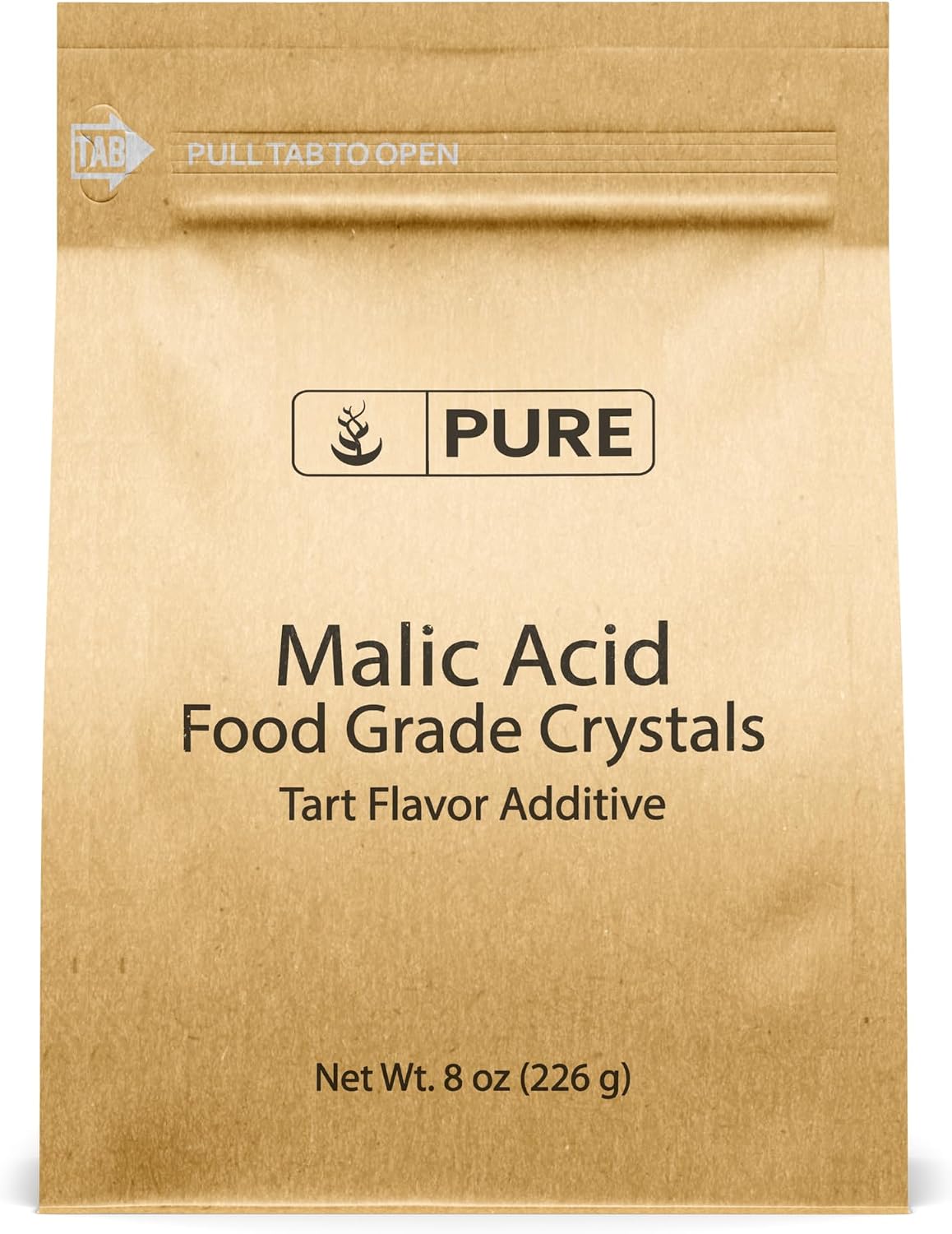 DL Malic Acid (8 oz.) by Pure Organic Ingredients, White Crystals (Also available in 4 oz, 1.5 lb, and 50 lb)
