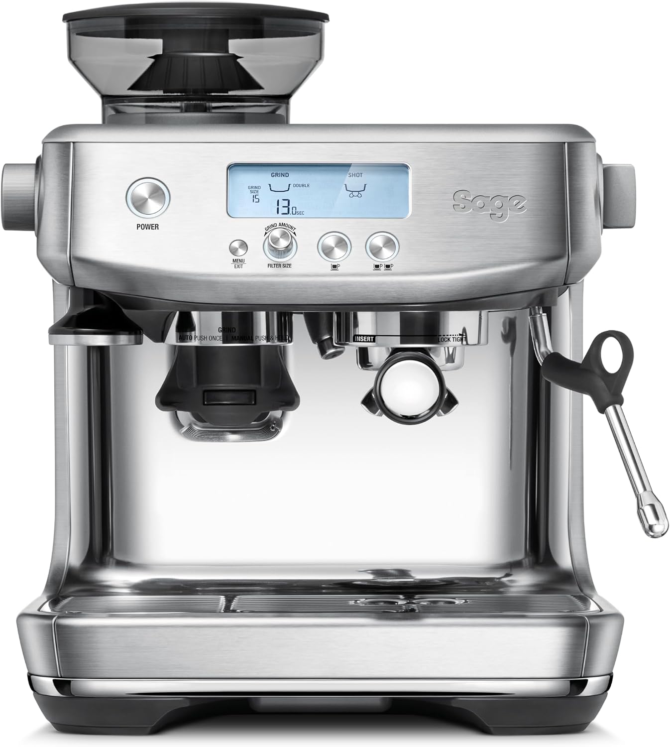 Sage Barista Pro, Bean to Cup Machine, Brushed Stainless Steel