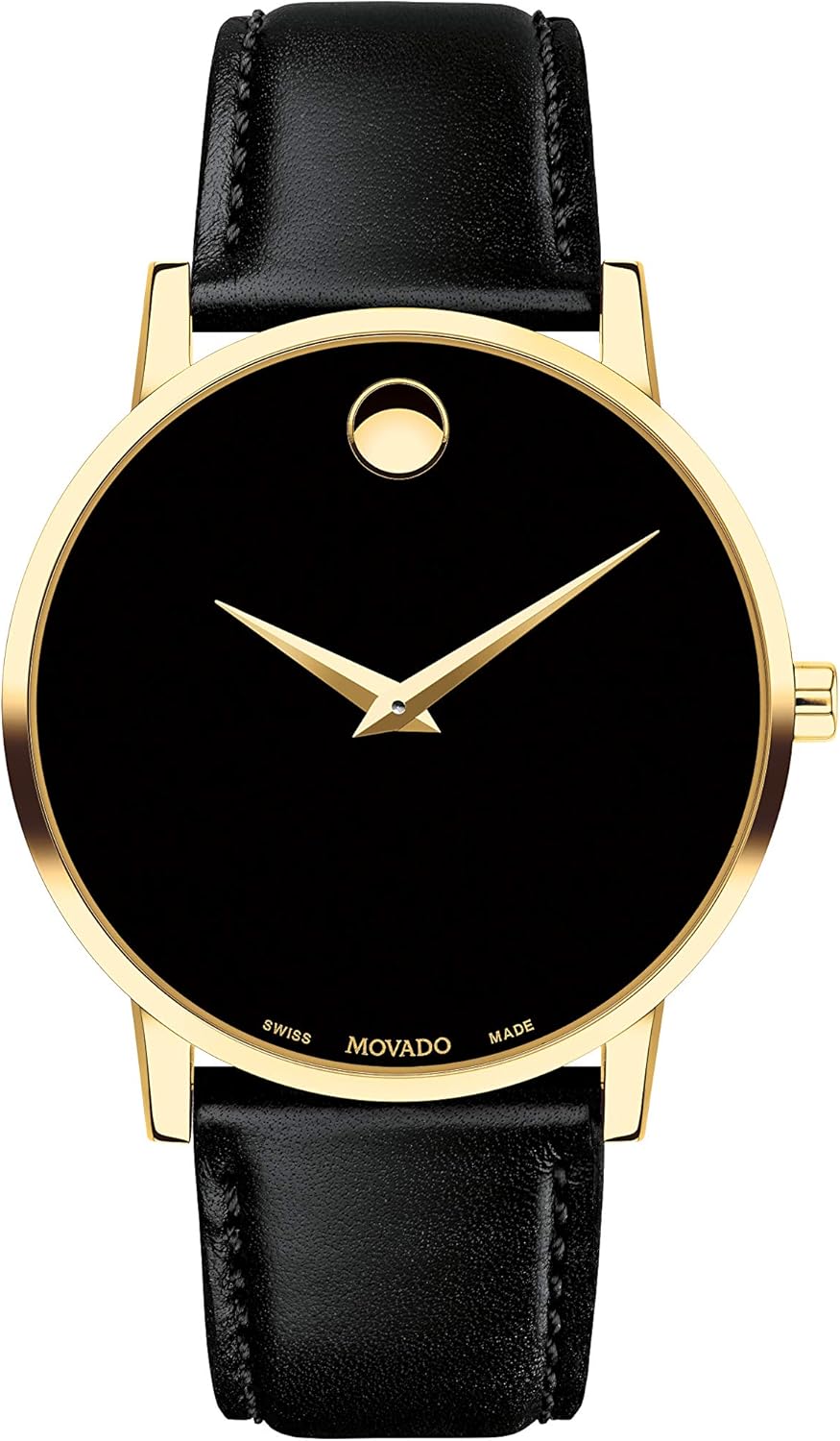 Movado Museum Classic Men's Watch - Swiss Quartz Movement, Calfskin Strap - 3 ATM Water Resistance - Classic, Luxury Fashion Timepiece for Him - 40mm