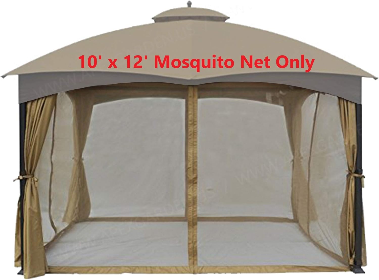 APEX GARDEN 10 Ft. x 12 Ft. Gazebo Replacement Mosquito Netting (Mosquito Net Only)