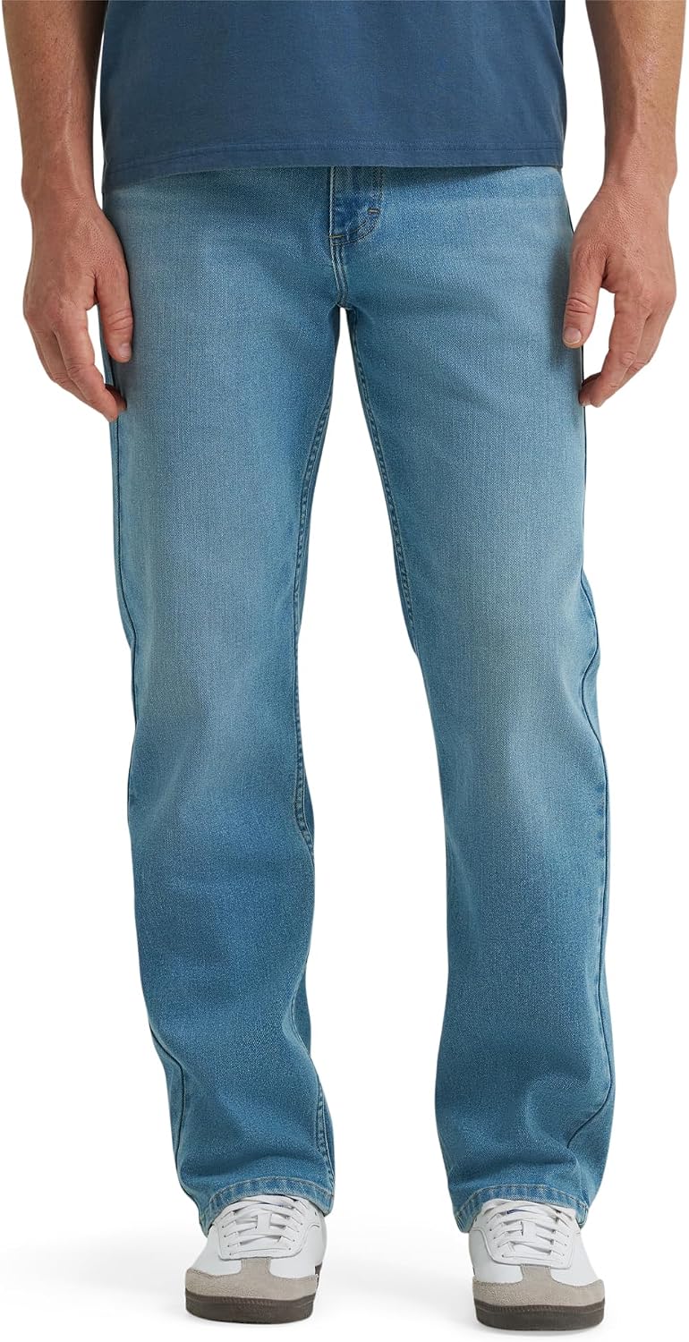 Lee Men's Legendary Relaxed Straight Jean with Comfort Stretch