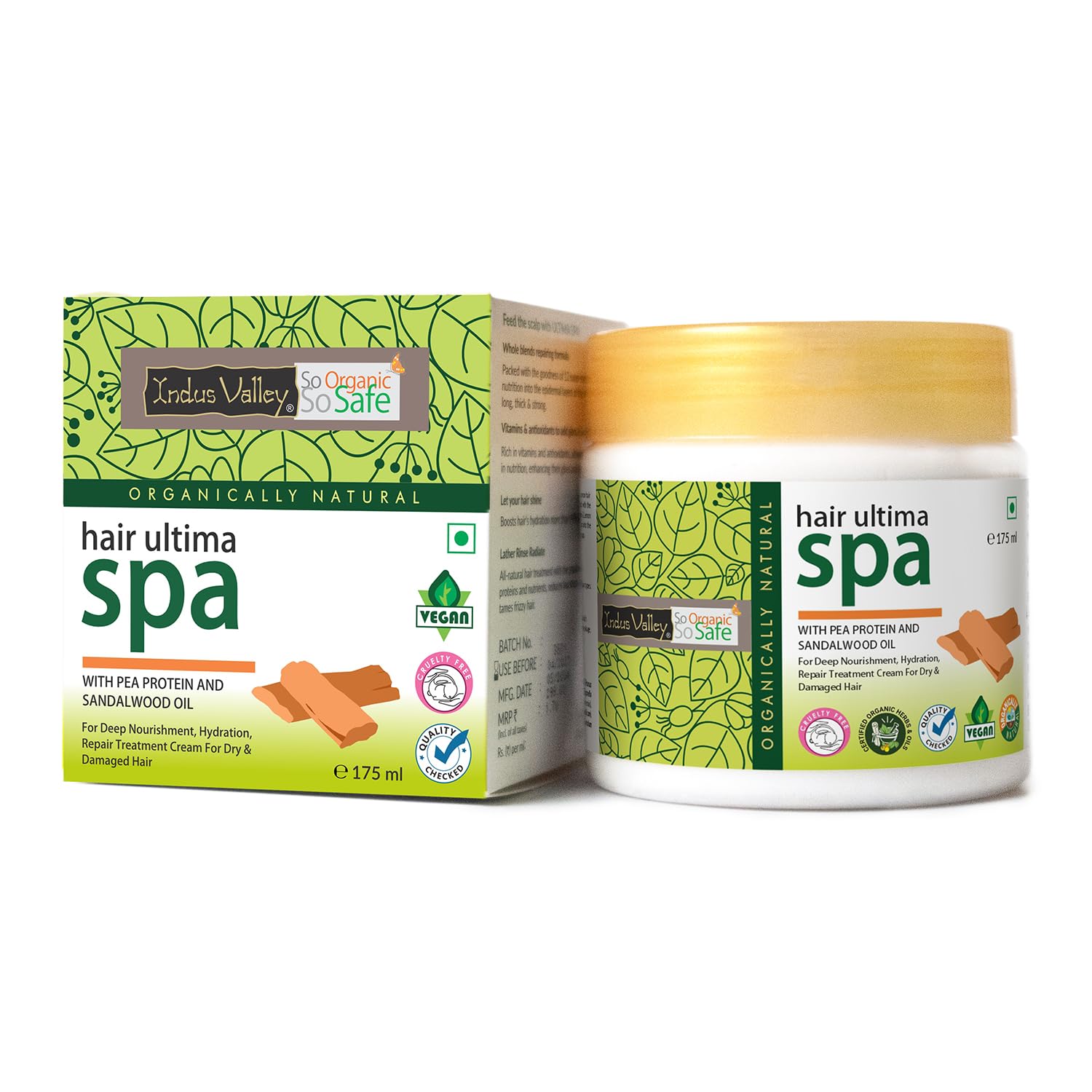 INDUS VALLEY Hair Ultima Spa | Gives Deep root nourishing effect | Helps to Strengthen the hair (175)