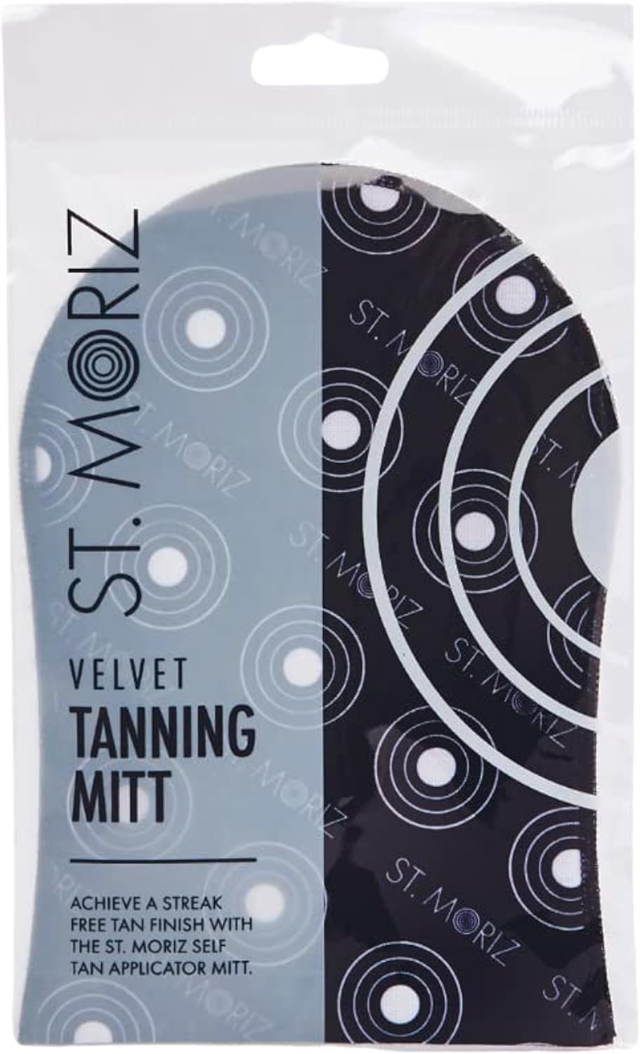 St Moriz Velvet Tanning Mitt for Even Fake Tan Coverage, Stain Free Hands & Streak Free Finish Reusable Use with Any Fake Tan Mousse, Mist, Lotion Fake Tan Mitt Fake Tan Applicator