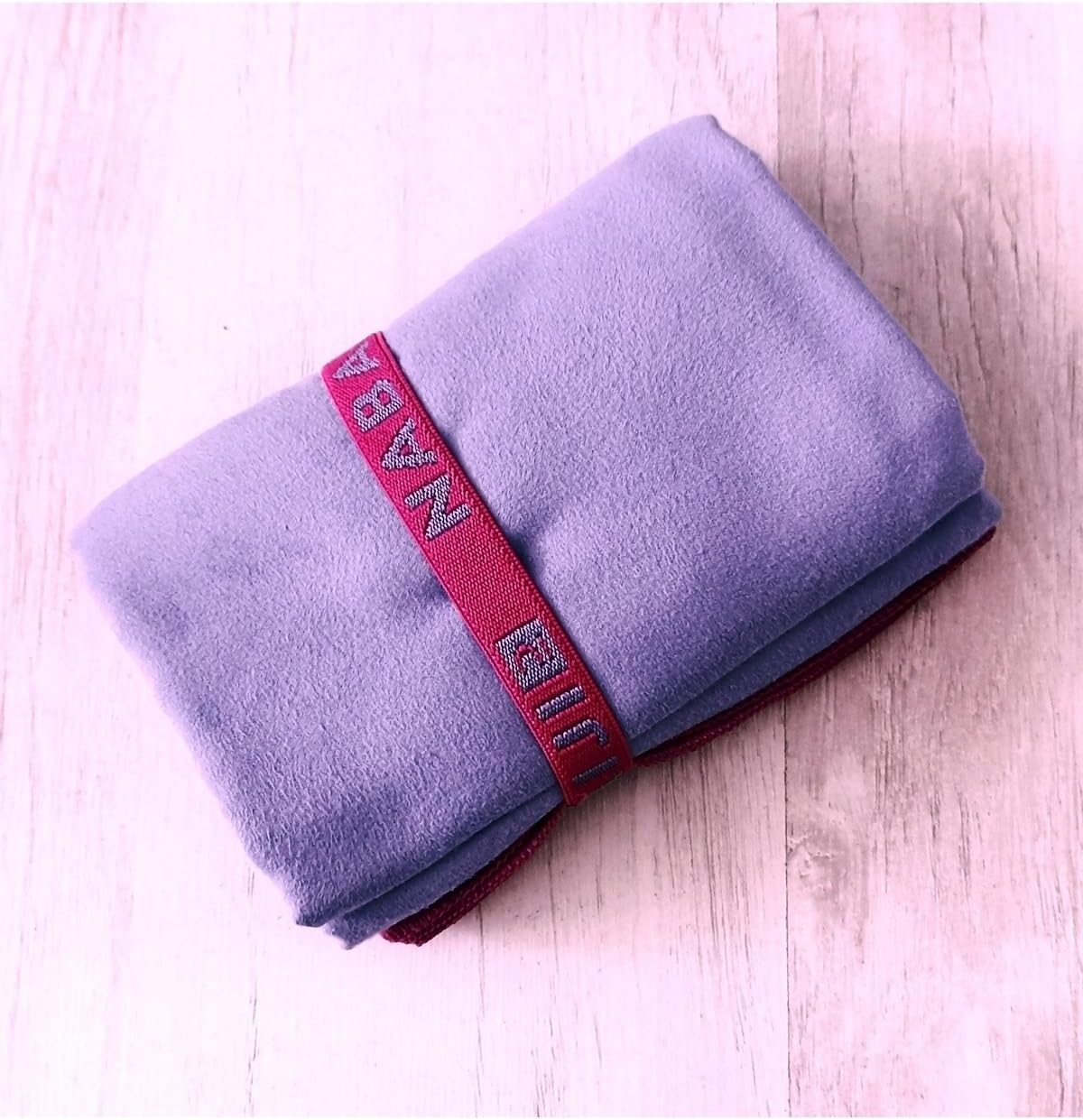 Nabaiji Swimming Microfiber Pool Towel Size L 80 x 130 cm - Light Purple Camping and Outdoor Blanket, Extra Large, Multi-Use Travel Towel for Camping, Hiking, Fishing, Biking and Climbing