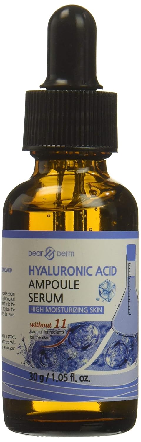 Dearderm Hyaluronic Acid Intense Solution Ampoule Serum, 1.05 Fluid Ounce