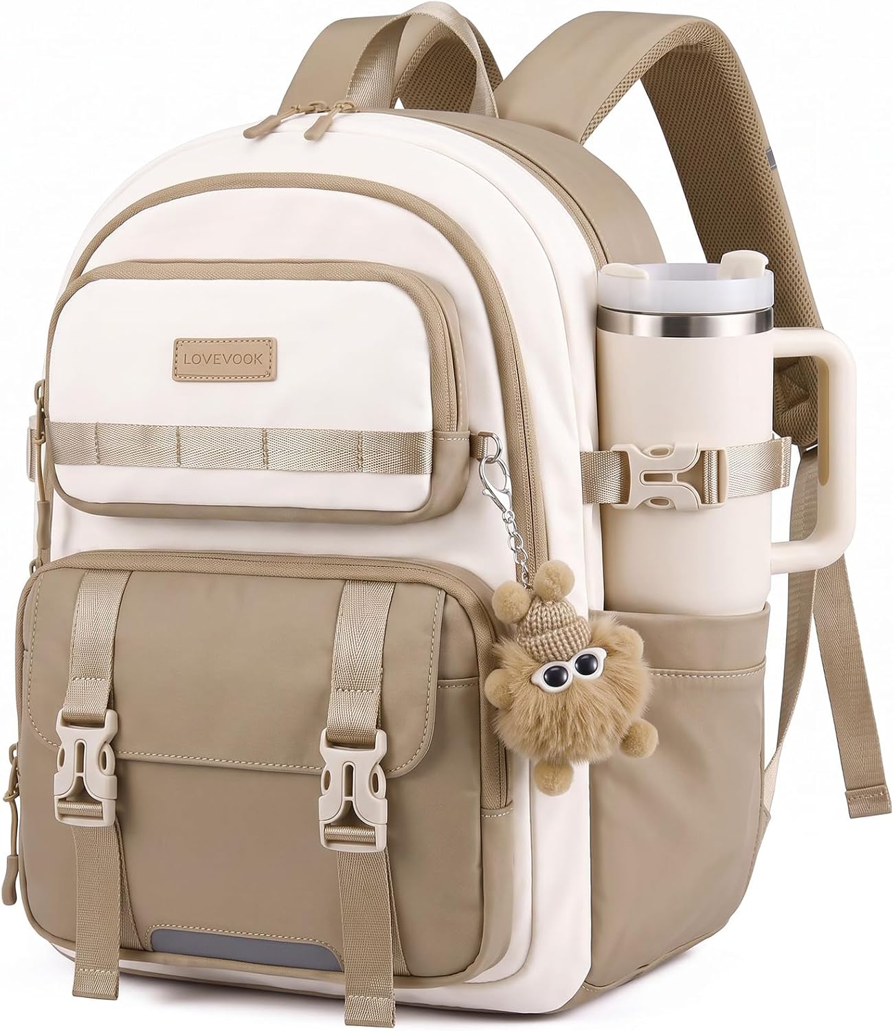 LOVEVOOK Cute School Bags for Girls, 15.6 Inch Large Laptop Backpack Womens