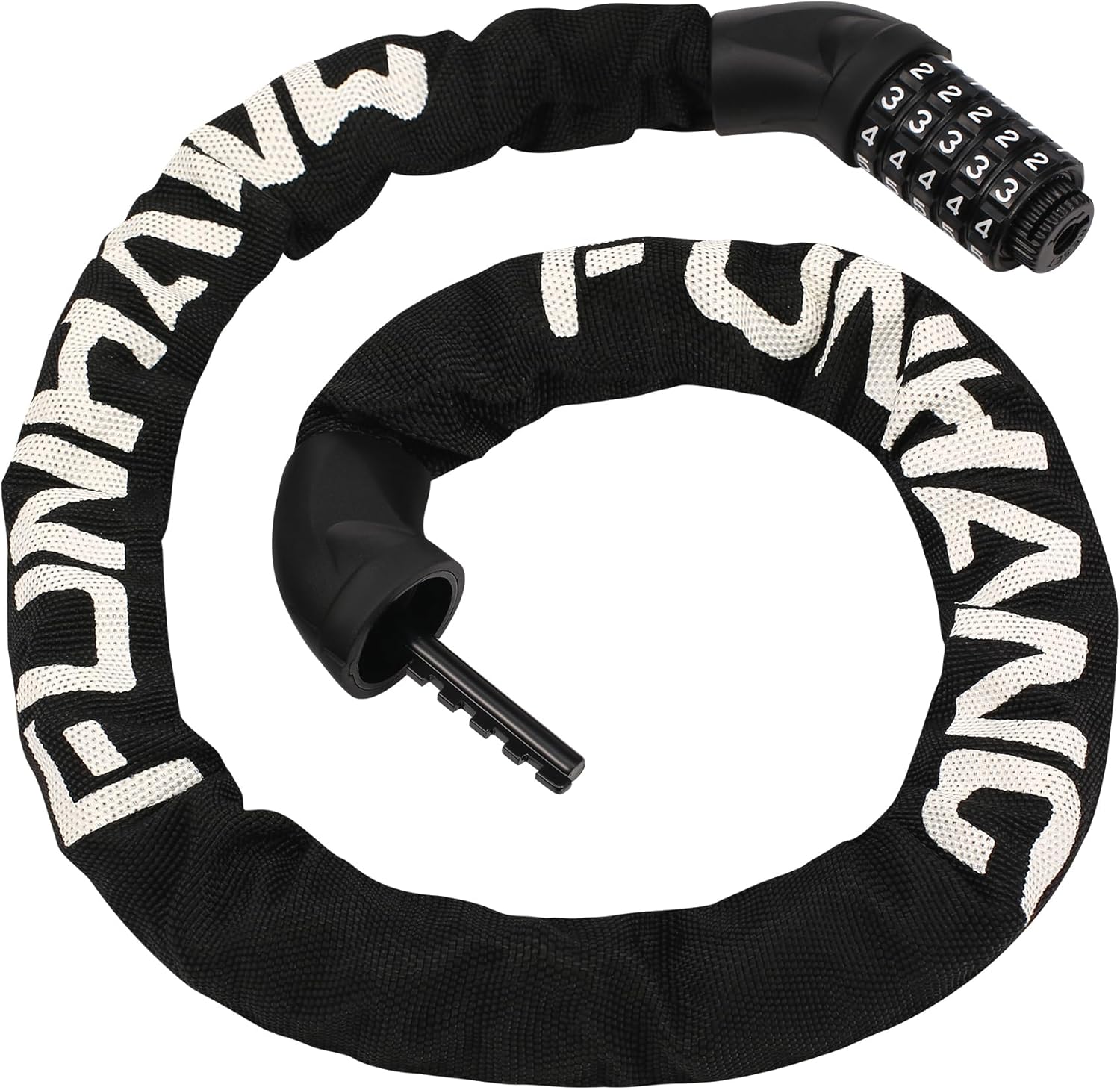 Bike Lock, 3.2 FT Bike Chain Lock, 5-Digit Resettable Combination Heavy Duty Anti-Theft Bicycle Chain Lock for Bike, Ebike, Electric Scooter, Motorcycle, Door, Fence, Gate, Keyless, 6mm Thick