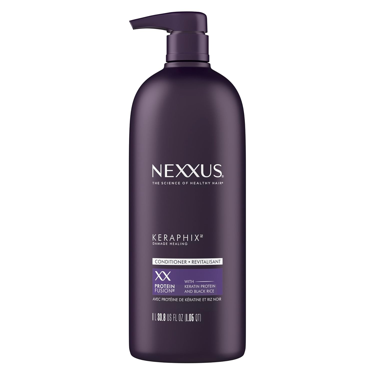Nexxus Keraphix ProteinFusion Conditioner with Keratin Protein and Black Rice Conditioner for Damaged Hair 33.8 oz