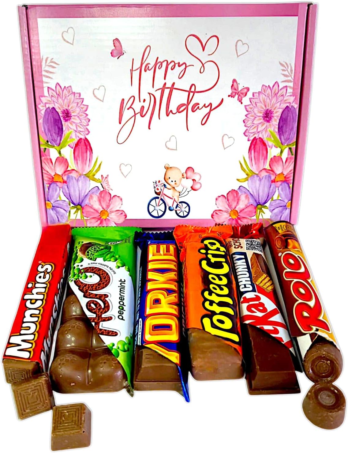 Birthday Chocolate | 6 Full Sized Bars | Wish Her Happy Birthday With Chocolates | Letterbox Gift |