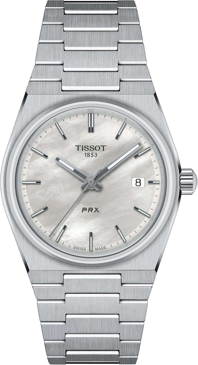 Tissot Unisex PRX 35mm Quartz Watches, Grey, Stainless Steel, 11 (T1372101111100)