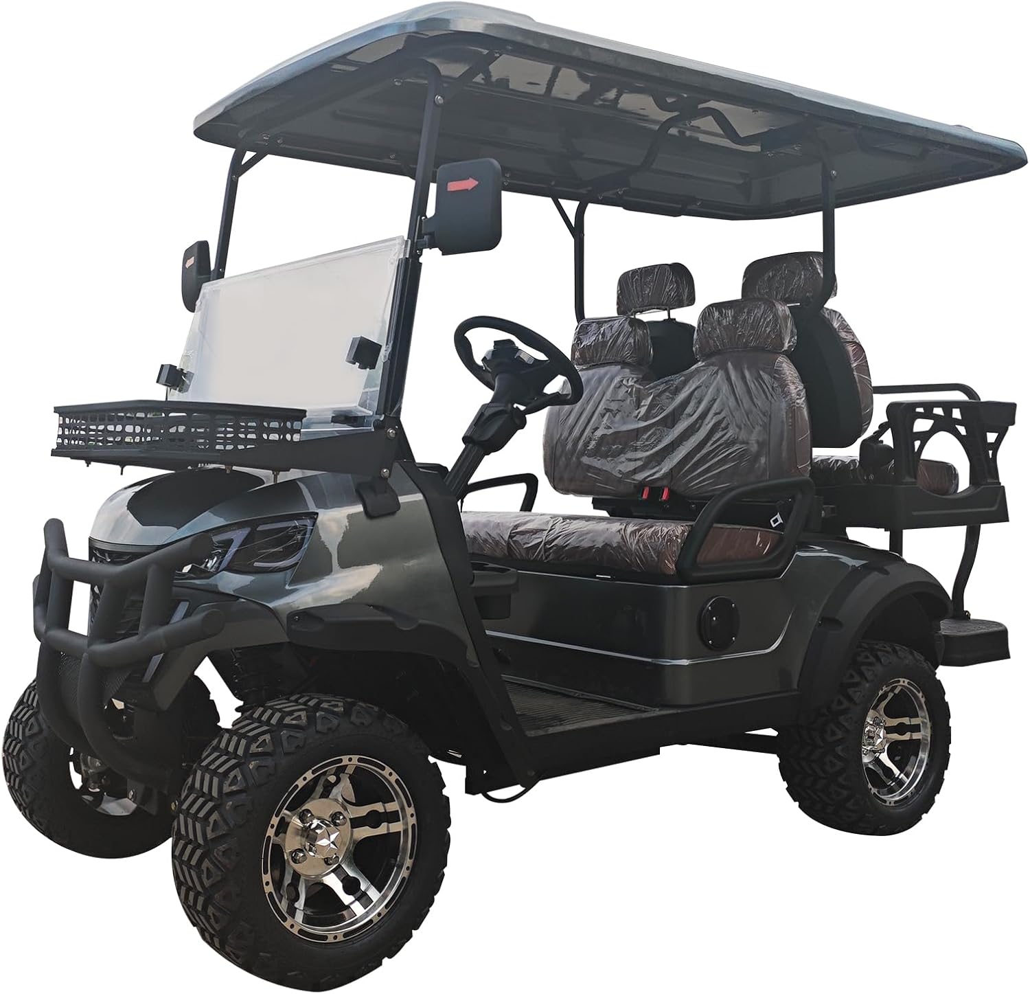 45-Mile Long Range 60V Electric Golf Cart - 4 Seater with 800 lbs Capacity, Heavy Duty for Recreational, Agricultural & Commercial Applications