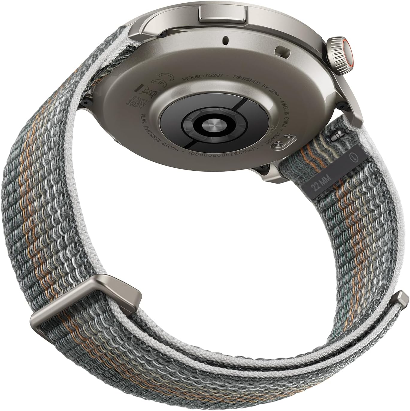 Amazfit Official Smart Watch Bands Replacement, 22mm Watch Band, Nylon Wristband Strap, Compatible with Balance, Cheetah Pro, Cheetah Round, GTR4 Limited Edition, GTR3, GTR3 Pro, GTR2, Grey