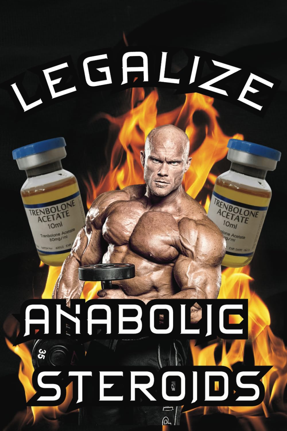 LEGALIZE ANABOLIC STEROIDS DAILY PLANNER GYM JOURNAL, GREAT FOR YOUR FITNESS FREAK FRIENDS. USE FOR WORKOUT ROUTINES: I LOVE TREN, HILARIOUS GAG GIFT FOR YOUR FRIENDS AND FAMILY WITH THIS NOTEBOOK