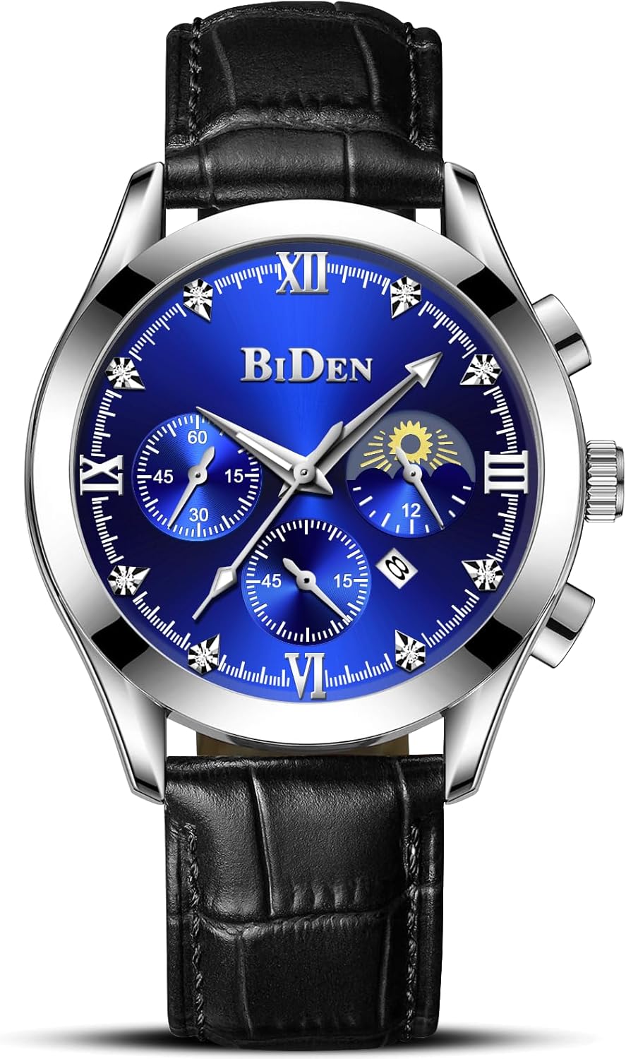 HANPOSH Mens Watches Watches for Men Waterproof Analog Quartz Watch Fashion Business Men's Wrist Watch with Date No Chronograph