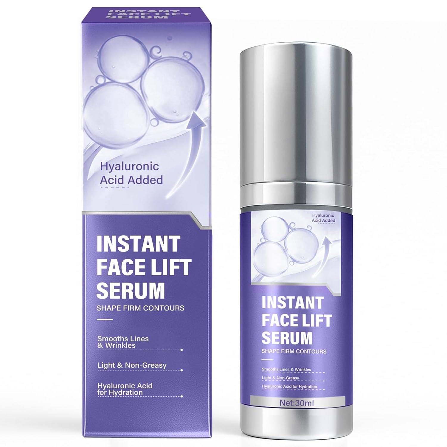 Instant Face Lift Cream – Instant Face Tightener with Peptides & Botanical Extracts, Rapid Smooths Wrinkles & Eye Bags, Tightens Sagging Skin and Makes the Skin Firm & Elastic, 30ML