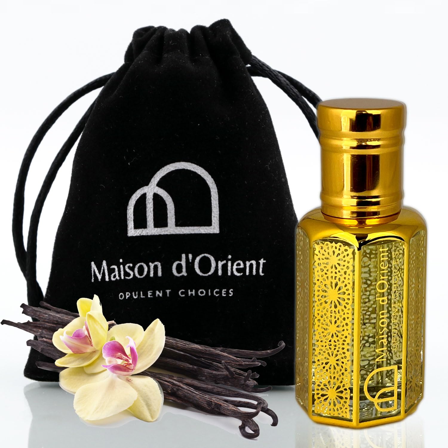 Intense Vanilla Perfume Oil 12 mL – Oriental Vanilla with Saffron Coffee and Madagascar Vanilla. Alcohol Free Long Lasting Unisex Oil, Compliment Magnet