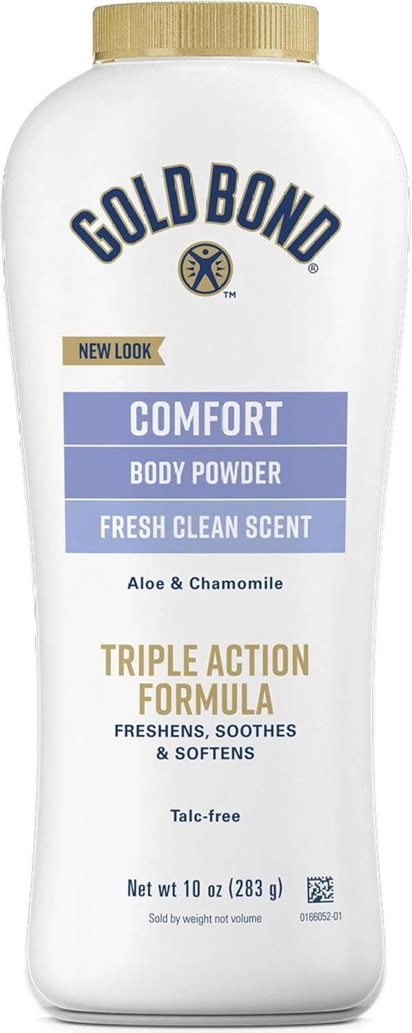 Gold Bond Ultimate Comfort Body Powder, Aloe, 10-Ounce Bottles (Pack of 4) Talc-Free