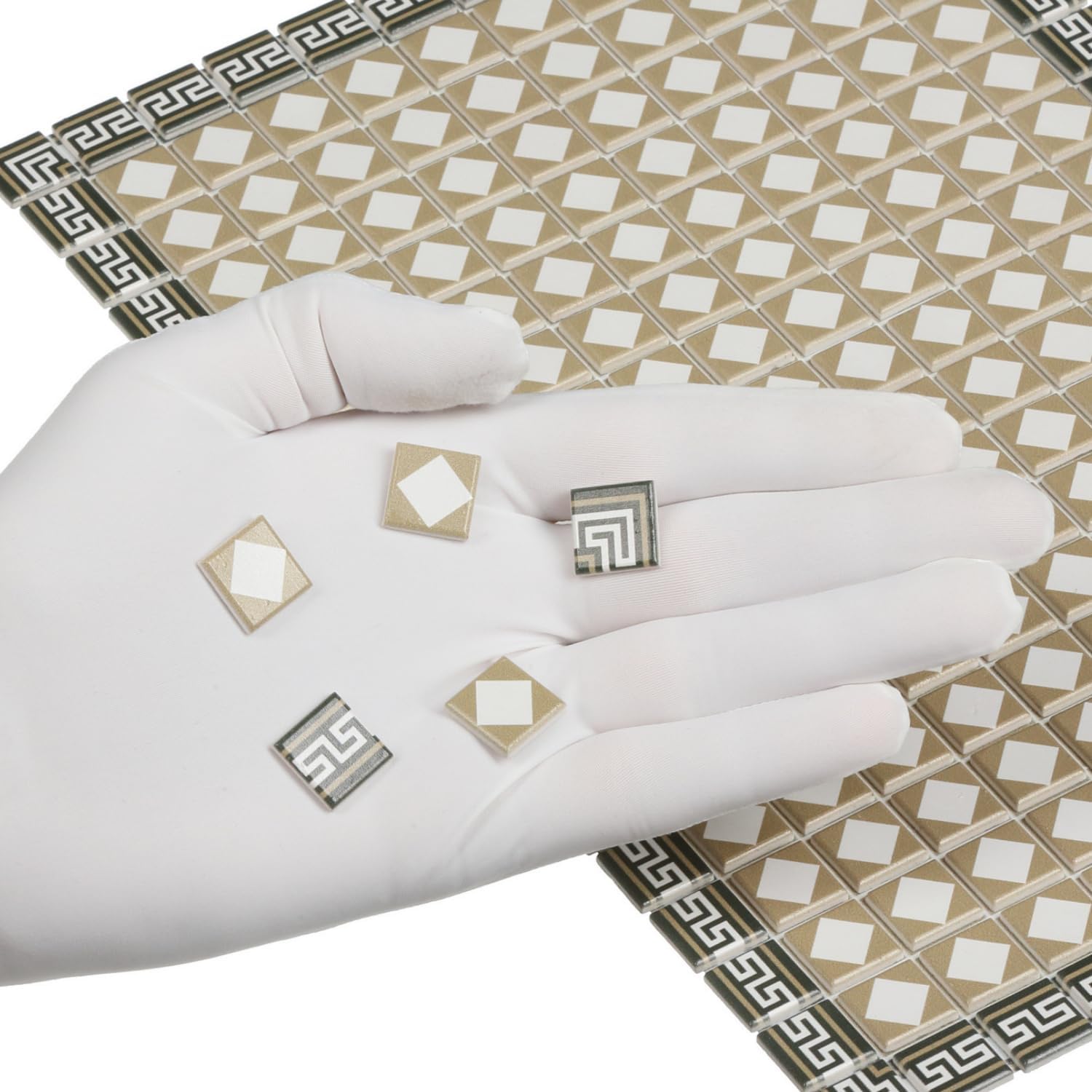 150 pcs, Dollhouse Flooring, 1:12 Scale Doll House Tiles, Miniature Dollhouse Accessories, REDUCIO! (Victorian Green)