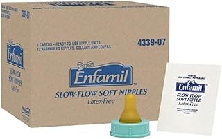 Enfamil Slow Flow Soft Nipples, Latex-Free & BPA Free, 12 Count