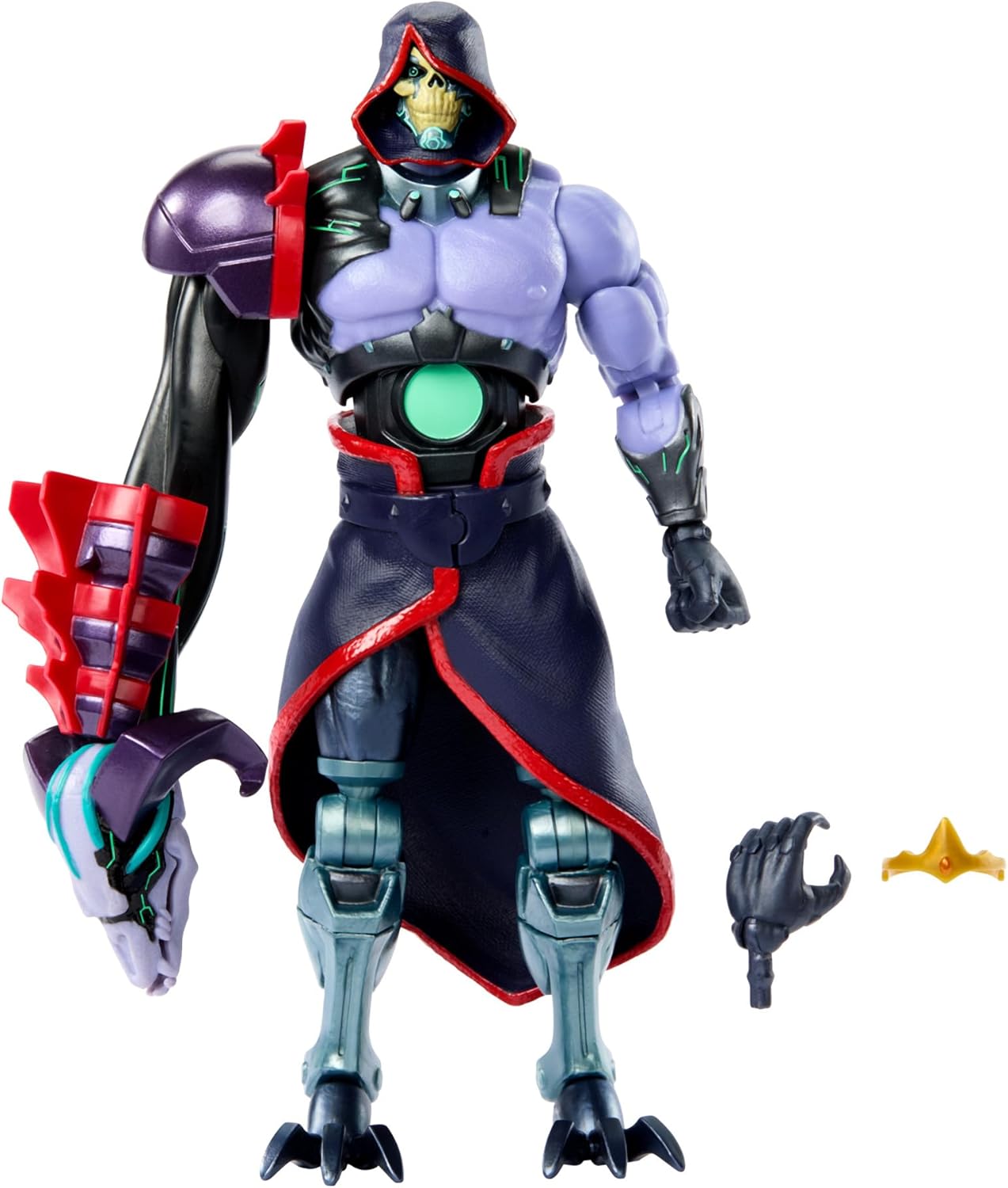 Masters of the Universe Age 6+: Revolution Masterverse Skeletor Action Figure, Collectible with 30 Articulations & Posable Techno Havoc Arm, MOTU Toy, HYC46