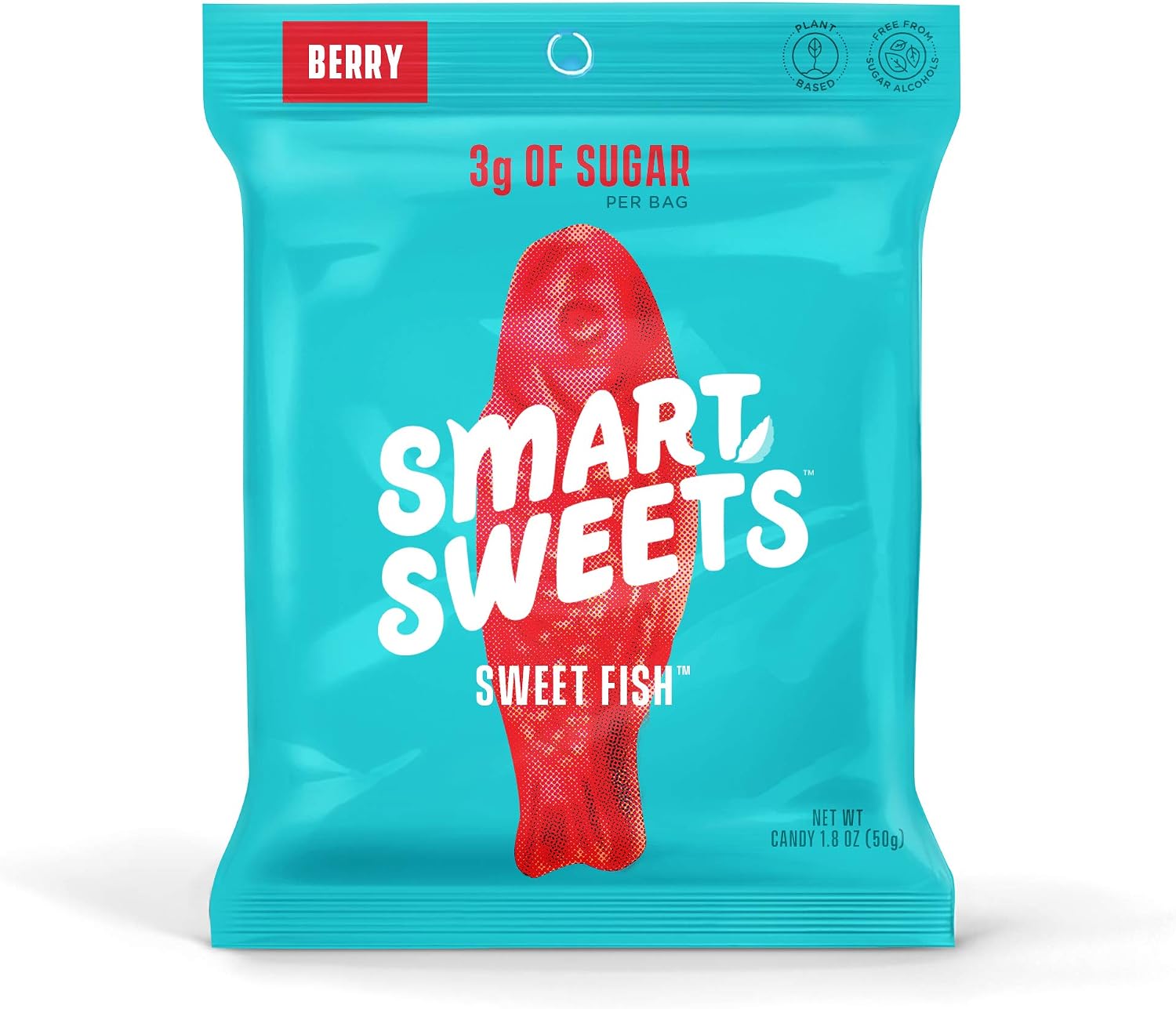 SmartSweets PP-GRCE11513 Sweet Fish, Red, 1.8 Ounce, Pack of 6