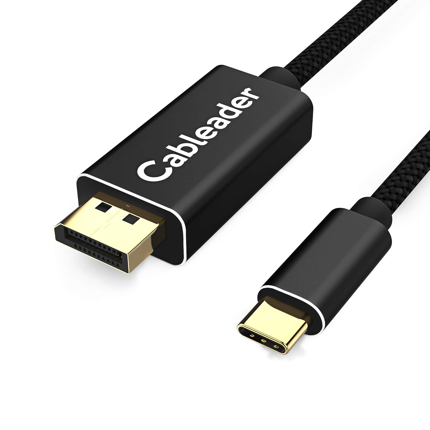 USB C to DisplayPort Cable 4K@60HZ 2K@144HZ,Thunderbolt 3 to dp Compatible for MacBook pro/MacBook air/ipad pro/Surface Book/xps/Galaxy Note/Mate and More Black 6Ft