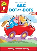 School Zone ABC Dot-to-Dots Workbook: Preschool, Kindergarten, Connect the Dots, Alphabet, Letter Puzzles, Creative, and More (A Get Ready!™ Activity Book Series)