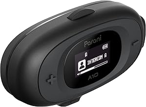 Sena Parani A10 Intercom Headset for Motorcycles (Wired Mic),Black