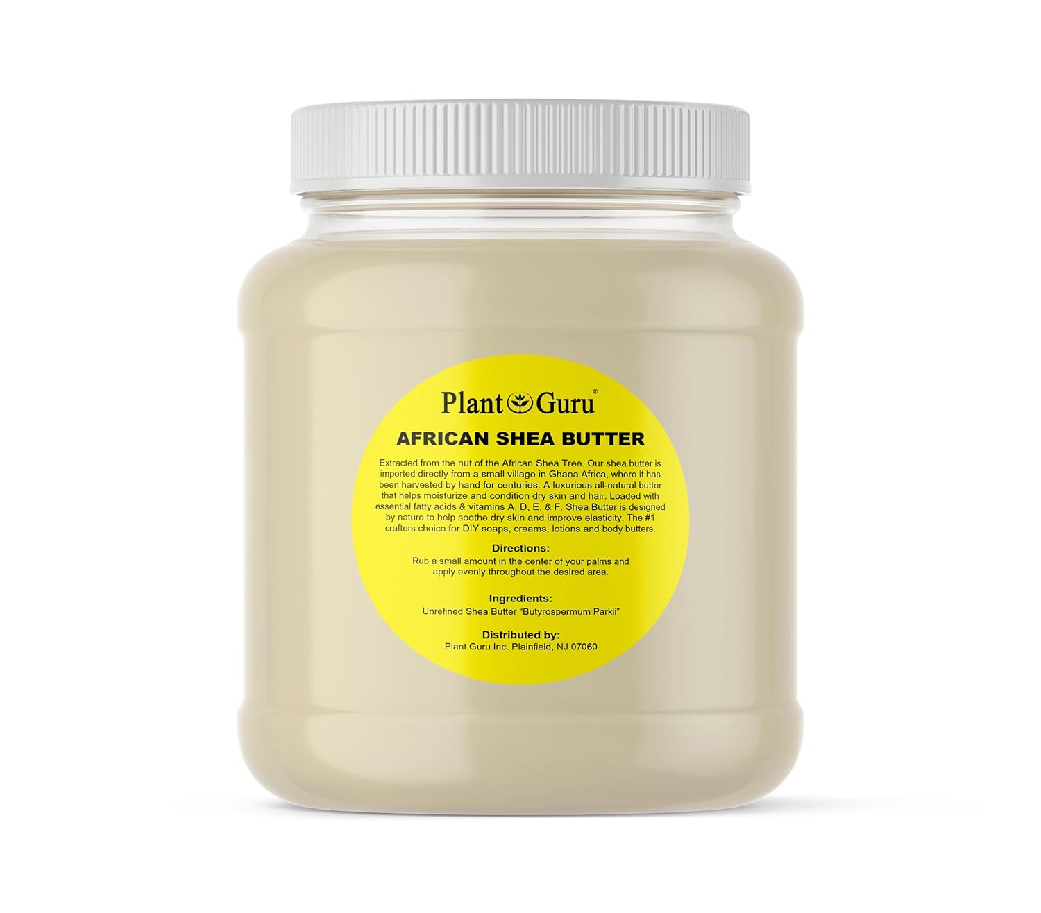 Raw African Shea Butter 3 lbs. Bulk 100% Pure Natural Unrefined IVORY Grade A - Ideal Moisturizer For Dry Skin, Body, Face And Hair Growth. Great For DIY Soap and Lip balm Making.