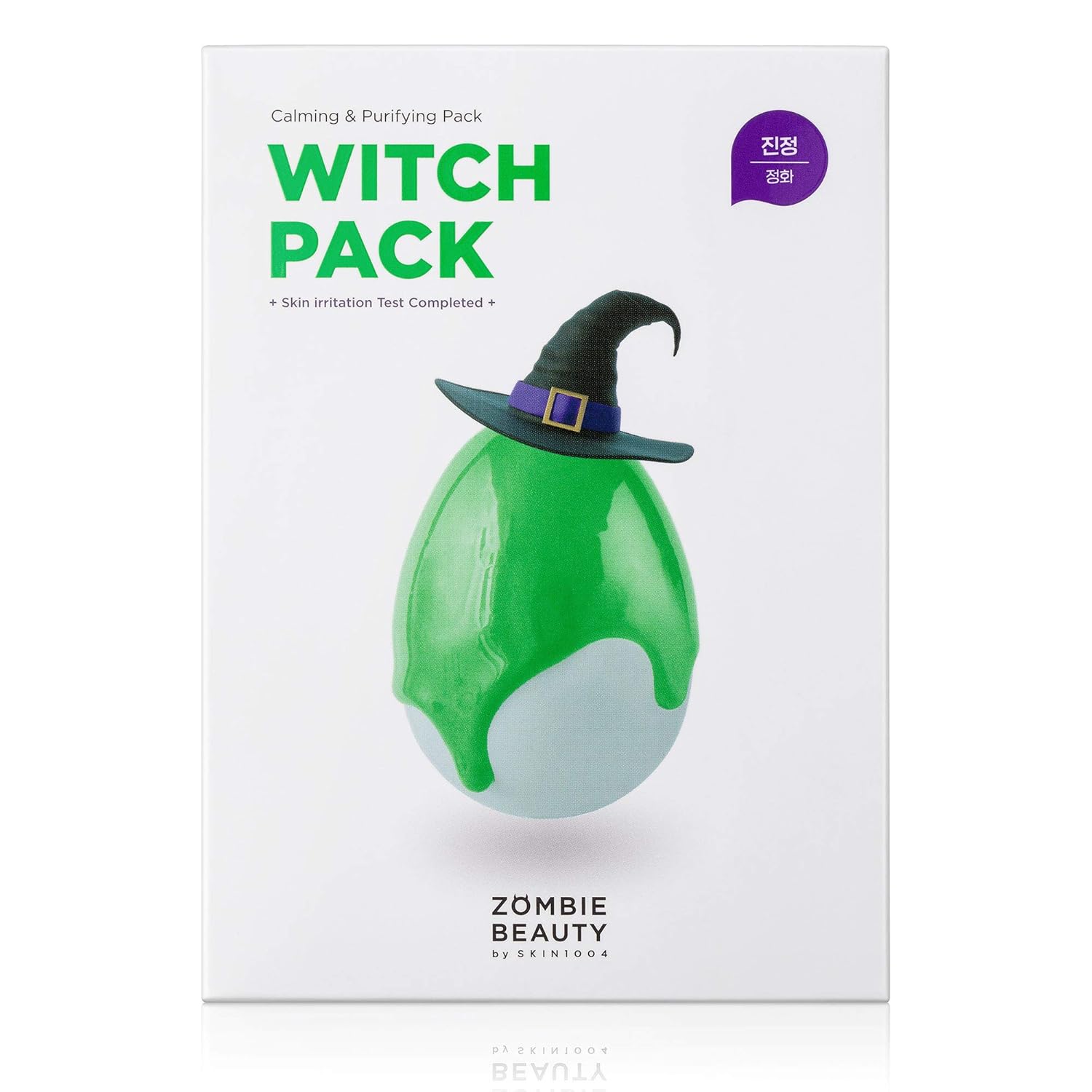 SKIN1004 Witch Pack (1box - 8ea) | Creamy Mud Pack with Green Tea, Water Calming Purifying Pore Care