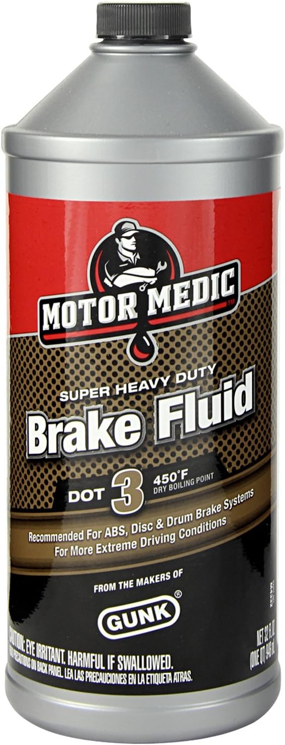 Motor Medic M4332 DOT 3 Super Heavy Duty Brake Fluid - 32 oz.