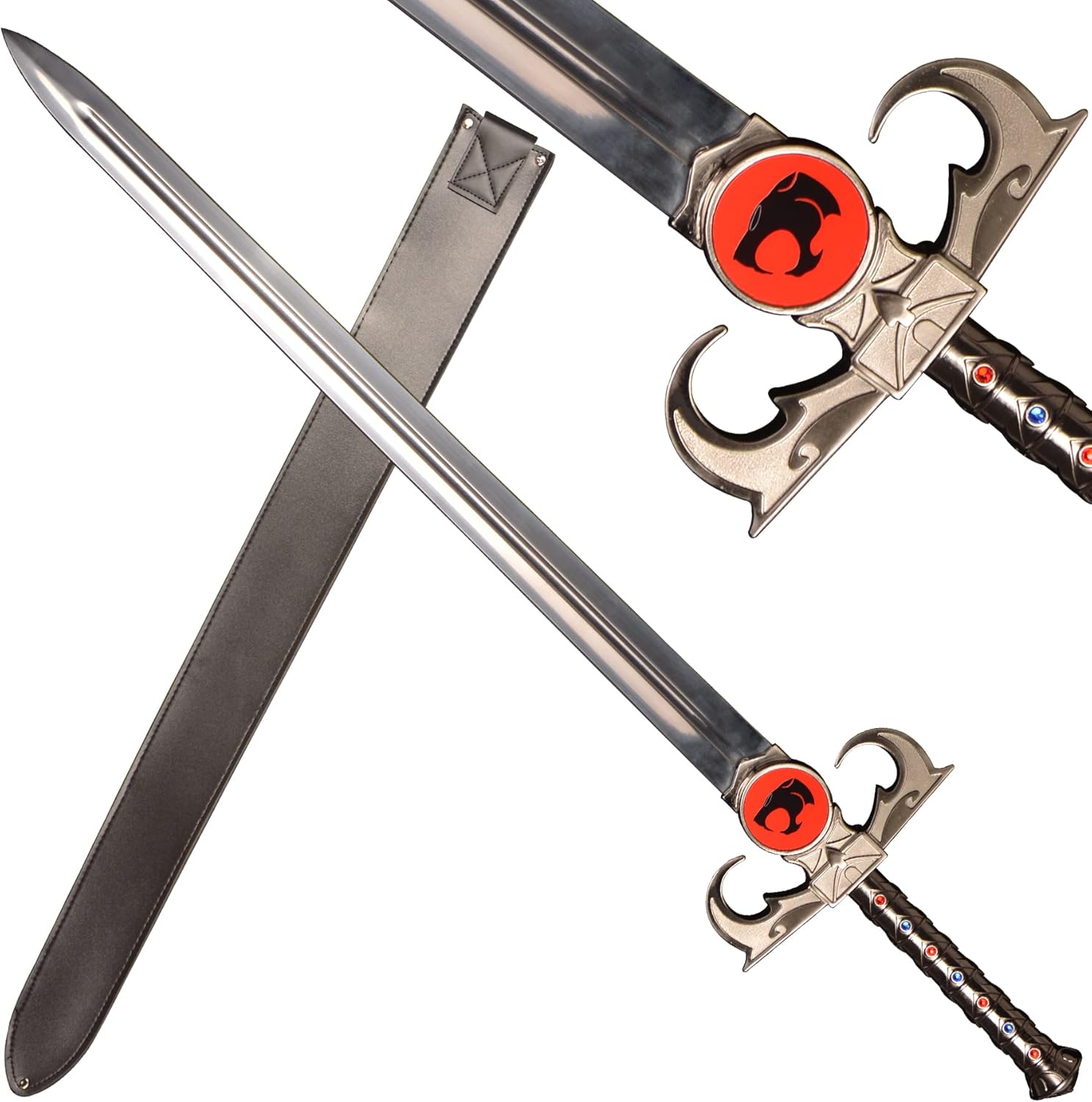 SV Handmade Cosplay Anime Sword, Tiger-cat Thunderbolt Mystic Sword, Sword of Omens, Eye of Thundera/Tygra, Various