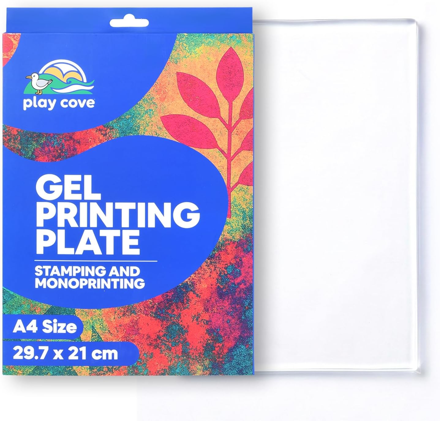 A4 Gel Printing Plate for Artists and Crafters – Reusable Gel Plate Printing Starter Kit for Monoprinting, Printmaking, and Mixed Media Art, Ideal for Home and Classroom Crafts