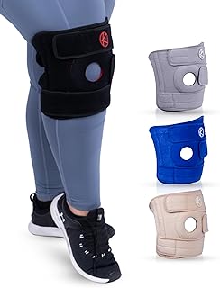 KARM Plus Size Knee Brace for Knee Pain Plus Size Women and Men - Adjustable Knee Brace with Side Stabilizers. Knee Support for Meniscus Tear and Arthritis (4XL/5XL/6XL Black)