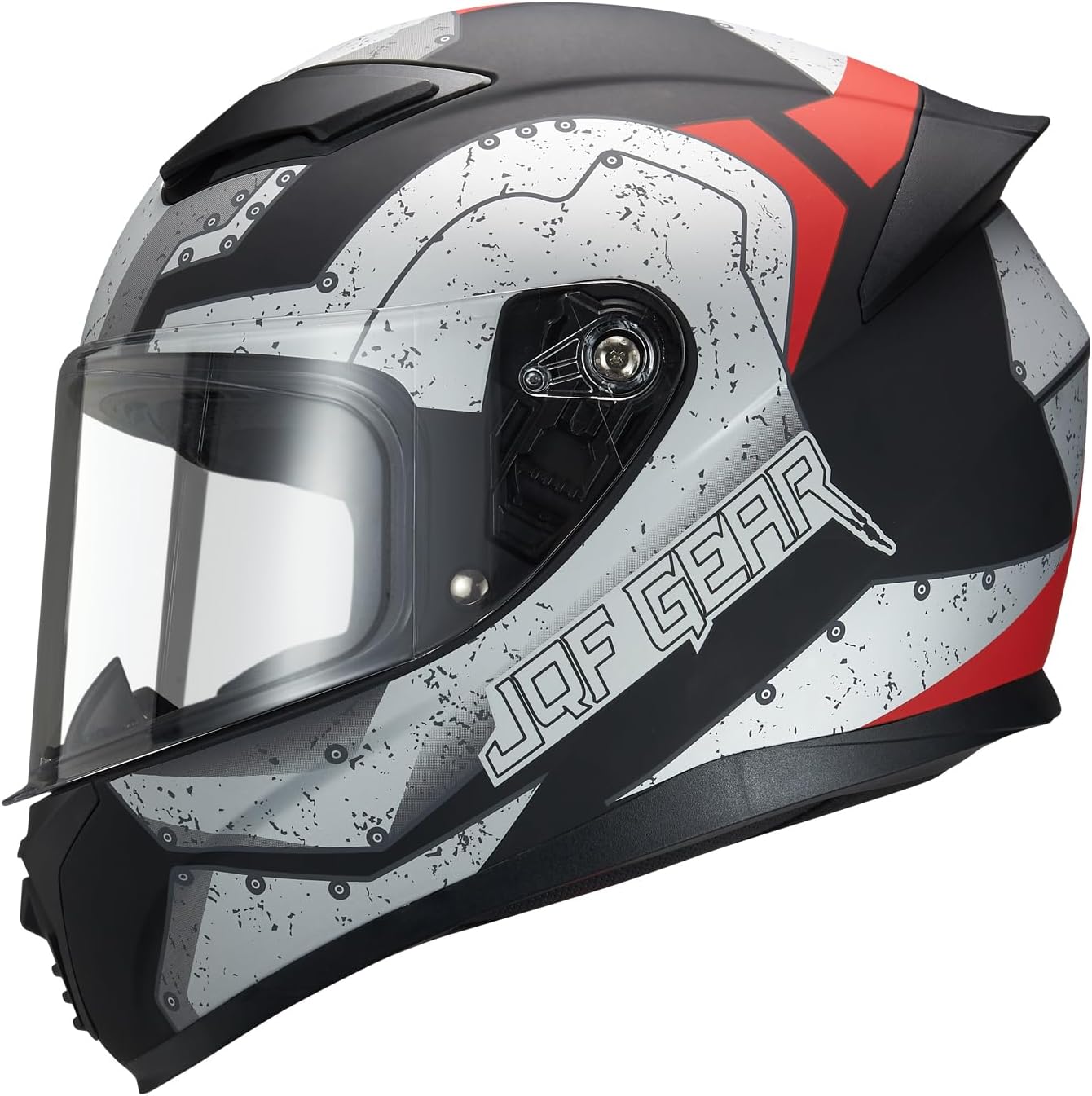 Full Face Motorcycle Helmet WS-607 DOT Approved Motorbike Racing Street Bike Helmets for Adults with Visor