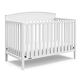 Graco Benton 5-in-1 Convertible Crib (White) – GREENGUARD Gold Certified, Converts from Baby Crib to Toddler Bed, Daybed and Full-Size Bed, Fits Standard Full-Size Crib Mattress