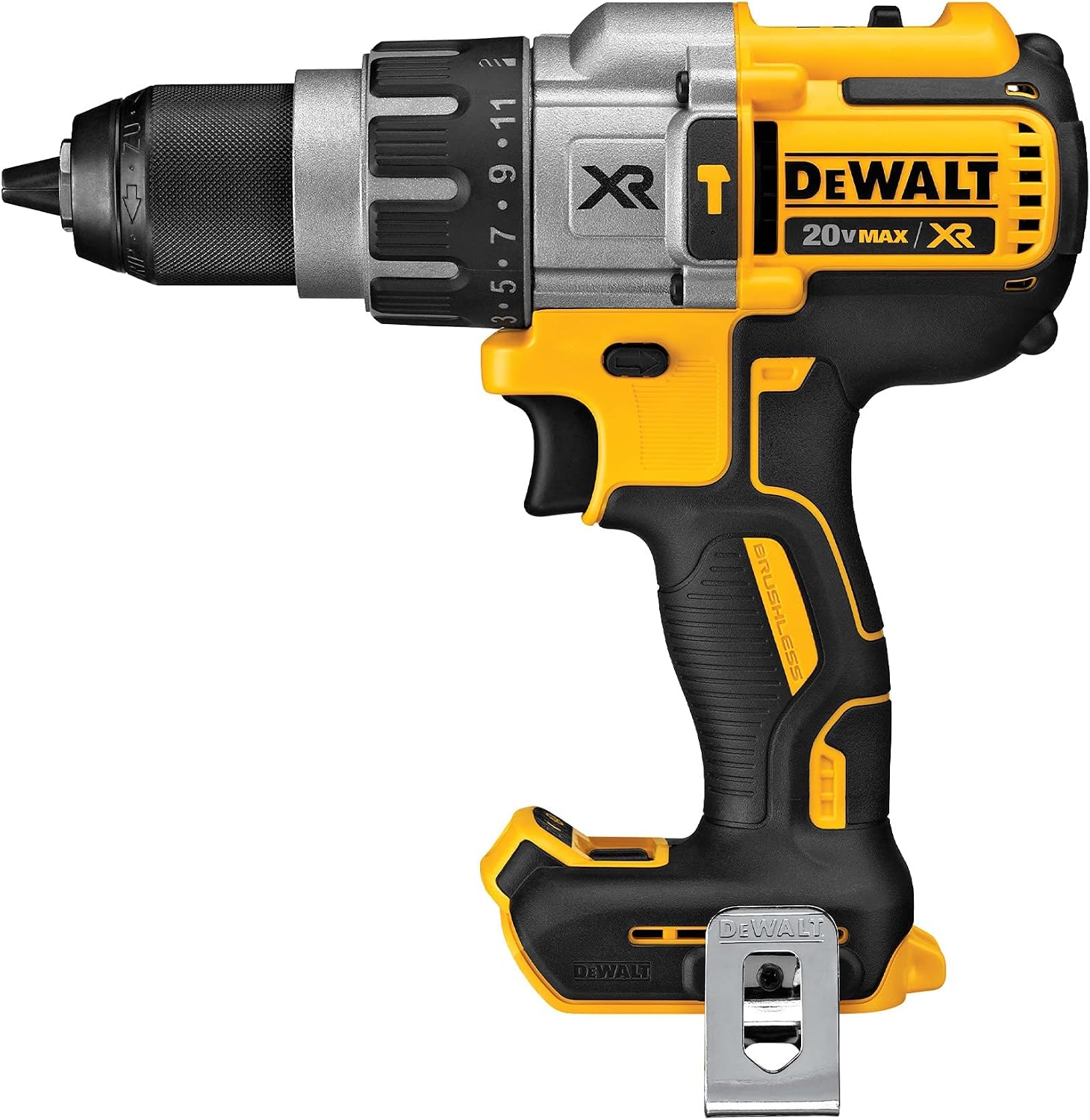 DEWALT 20V MAX XR Cordless Hammer Drill Driver Brushless, Heavy Duty 1/2", 3-Speed, Tool Only (DCD996B)