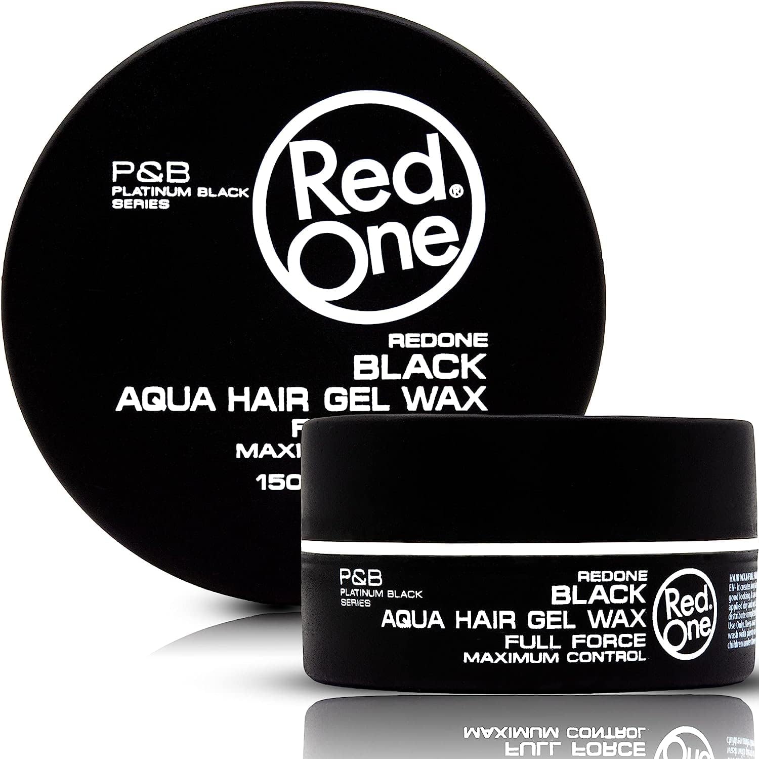 Redone Black Aqua Hair Wax for Men – Ultra Strong Hold Gel Wax | Professional Barber Grade | Wet Look & Edge Control Finish | 150 ml