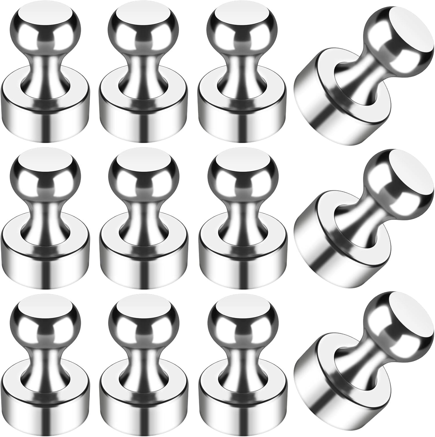12Pcs Strong Magnets for Whiteboard, Fridge Magnets Adults, Refrigerator Magnets, Magnet Fridge, Small Strong Magnets for Kitchen, Office, Classroom, Locker