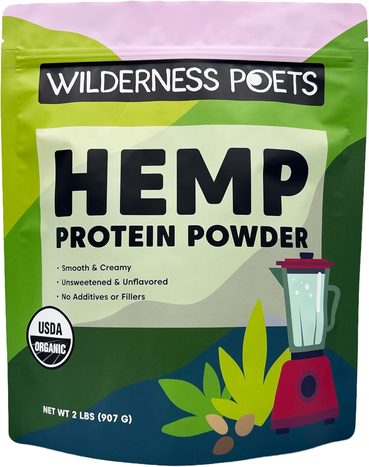 Wilderness Poets, Organic Hemp Protein Powder, 32 Ounce - 2 Pound