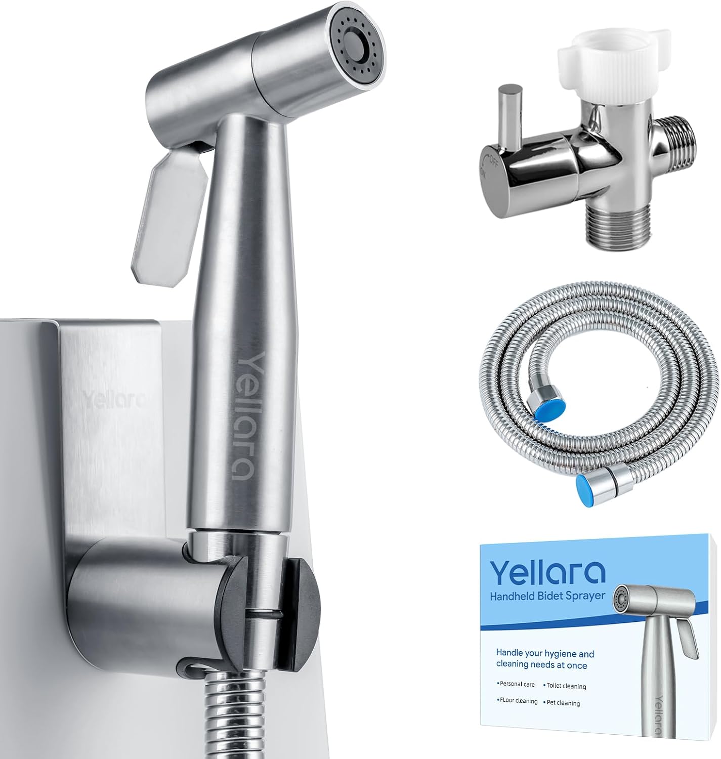 Handheld Bidet Sprayer for Toilet, Adjustable Water Pressure, 1 Set