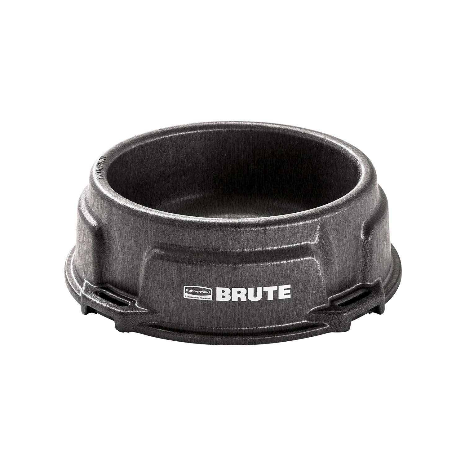 Rubbermaid Commercial Products Brute 1.25-Gallon Tip-Resistant Animal Pan Feeder with Tie-Down Slots, RigidCell Construction, Made in USA for Livestock & Small Animals