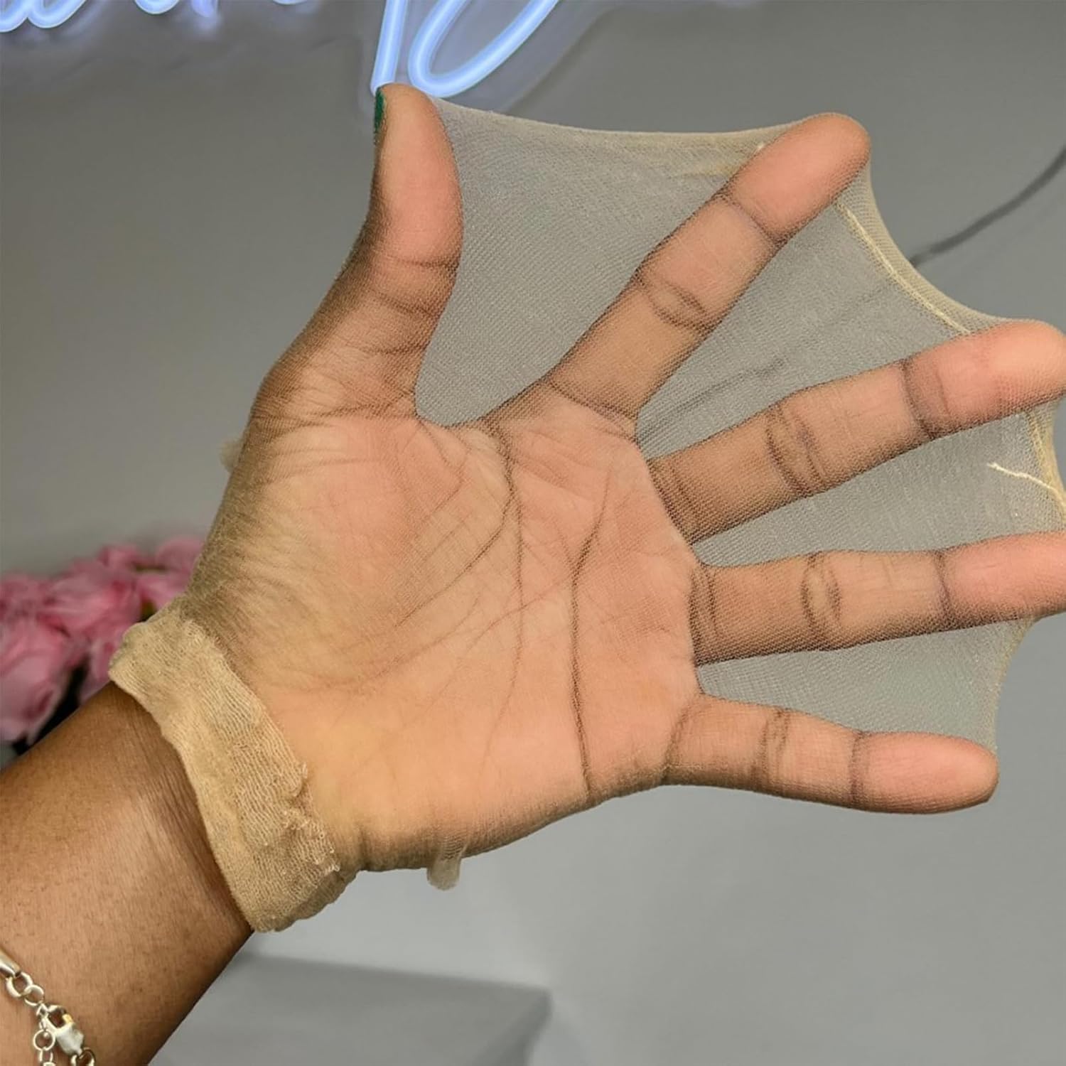 WOWANGEL 10PCS SKINLIKE Real HD Wig Cap for Lace Front Wig, High-Elastic Invisible Wig Cap stocking caps for wigs Wig Accessories 5 Pack