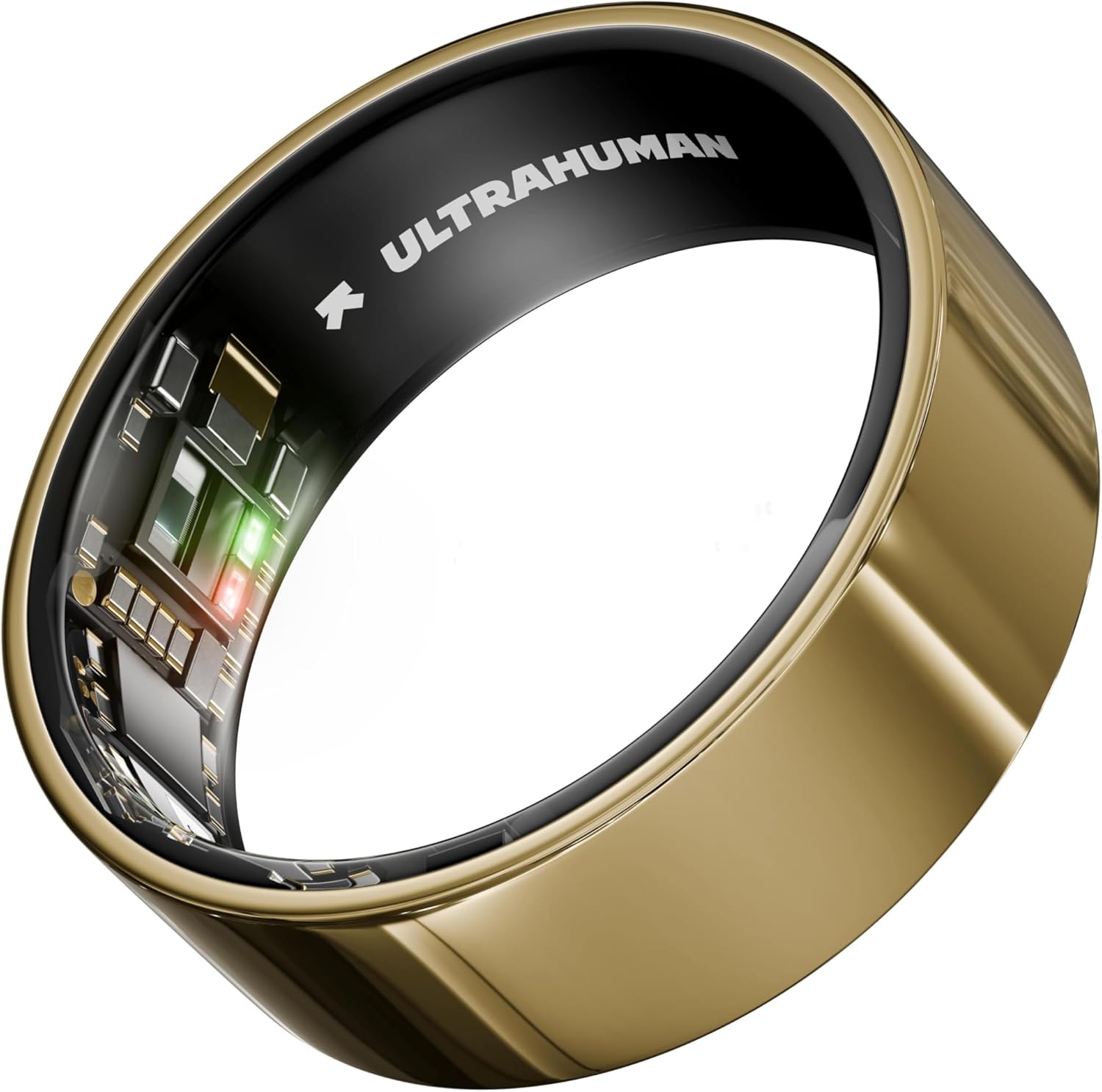 ULTRAHUMAN Ring AIR (Certified Renewed) – Smart Ring Health Tracker, Sleep Tracker, Smart Ring for Men/Women, Fitness Tracker (Bionic Gold, 7)