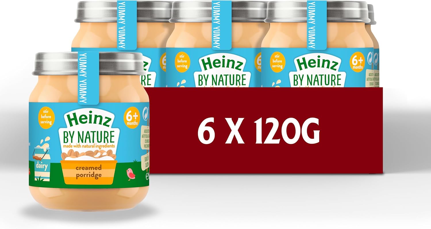 Heinz Baby Food Creamed Porridge Jar 6x120g