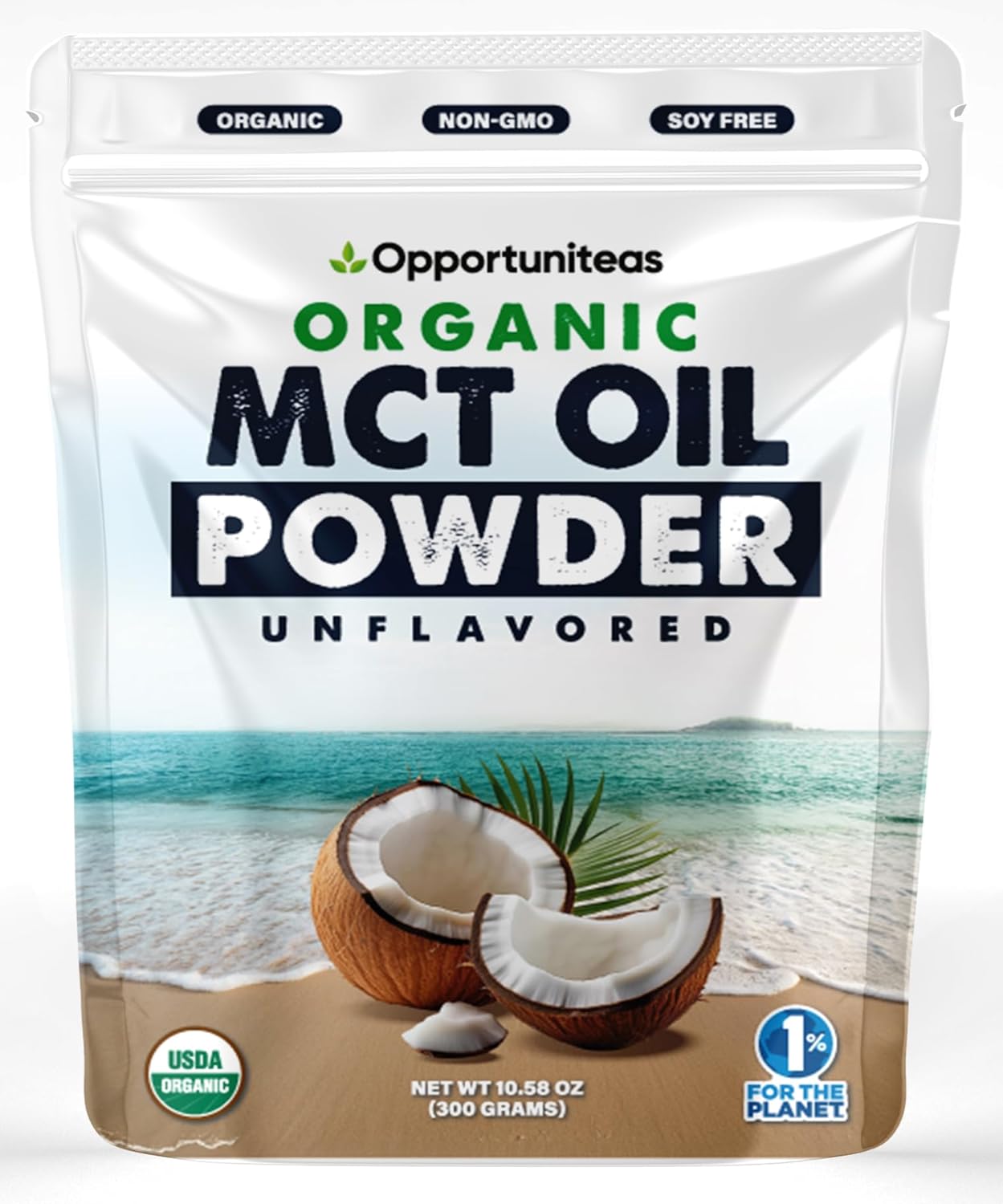 Organic MCT Oil Powder - Unflavored | Pure MCT Powder from Organic Coconuts | Keto-Friendly, Easy to Mix, No Fillers | Boost Energy, Focus & Metabolism | 1 Month Supply
