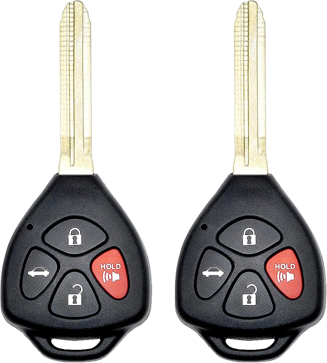 Key Fob Replacement for 2007-2011 Toyota Camry Car Keyless Entry Remote Control, HYQ12BBY, 4 Buttons, 2Pcs
