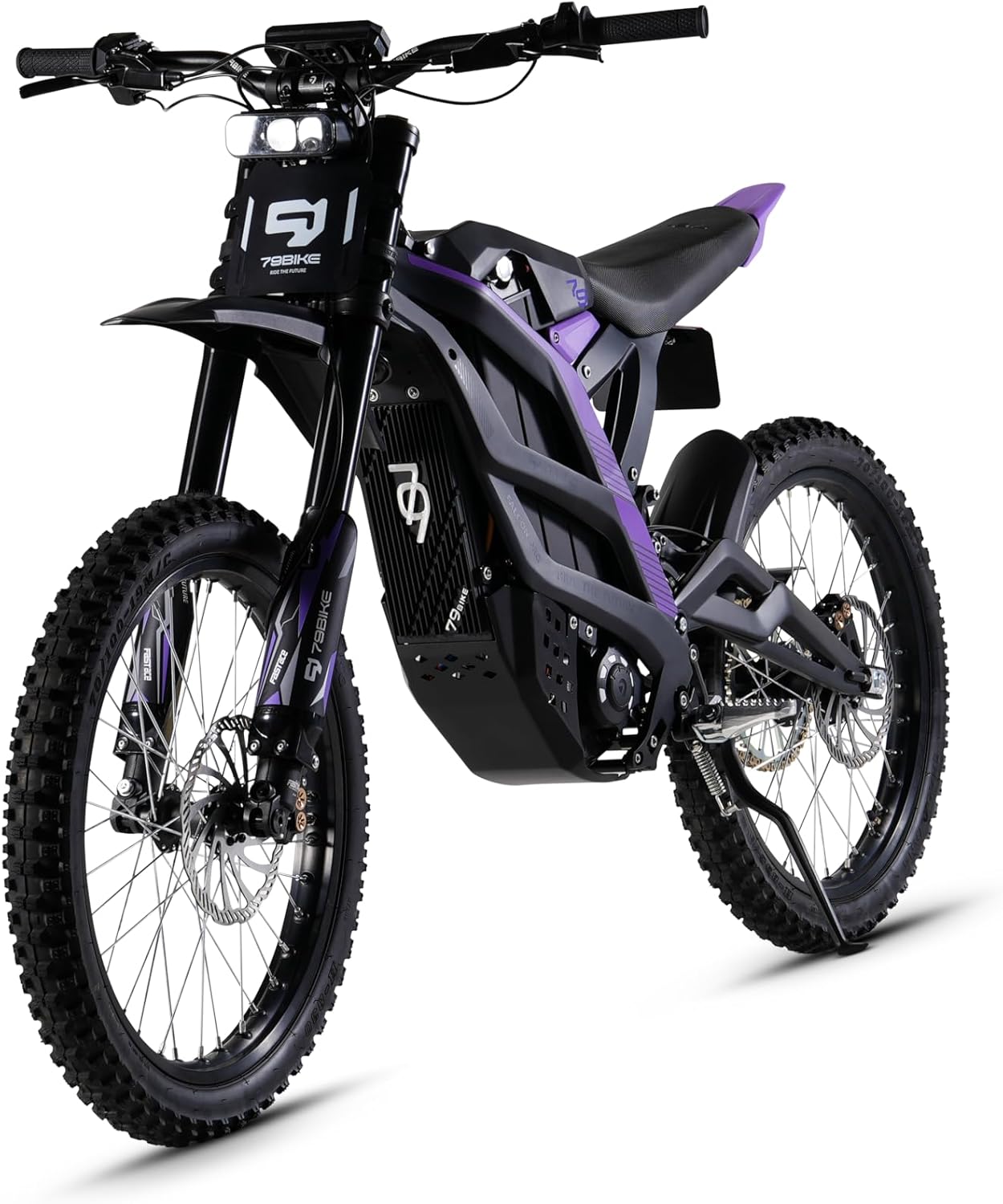 Pruk Falcon Pro Electric Dirt Bike for Adults, 72V 35Ah Battery, 10000W Motor(Peak), Top Speed 56MPH, 75 Mile Range, 19” Tire, 410N·m Max Torque, Designed for Trails/Hills/Wild Terrain